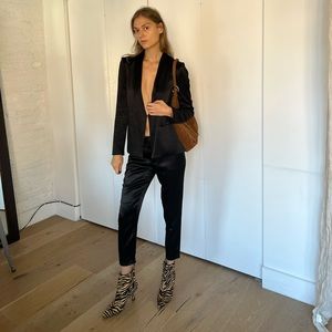 Alice and Olivia Satin Suit